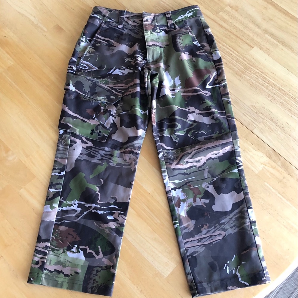Boys Under Armour Storm Camo Pants